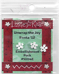 S104E Unwrap the Joy Santa '12 Embellishment Pack