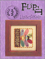 F44 November Stamps Flip-It -- counted cross stitch from Lizzie Kate