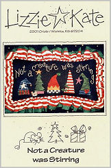 Not A Creature was Stirring -- counted cross stitch from Lizzie Kate