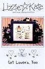 Cat Lovers Too -- counted cross stitch from Lizzie Kate
