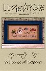 Welcome All Seasons -- counted cross stitch from Lizzie Kate