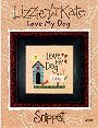Love My Dog -- counted cross stitch from Lizzie Kate