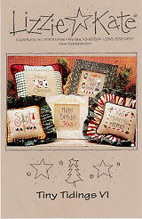 Tiny Tidings VI -- counted cross stitch from Lizzie Kate