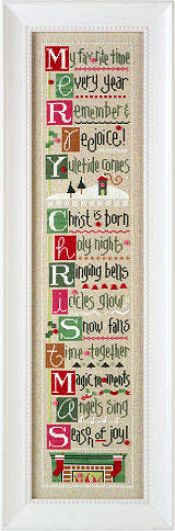 Click for our Merry Christmas By the Letter BorderInstructions