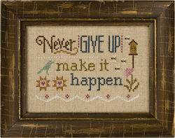 F152 Never Give Up - 3 Little Words Flip-its model from Lizzie Kate