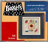Summer Boxer -- counted cross stitch from Lizzie Kate