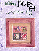 February Blocks Flip-It -- counted cross stitch from Lizzie Kate