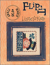 March Stamps Flip-It -- counted cross stitch from Lizzie Kate