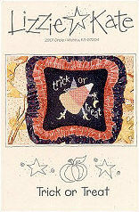 Trick or Treat-- counted cross stitch from Lizzie Kate