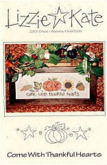 010 Come With Thankful Hearts -- counted cross stitch from Lizzie Kate