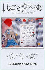 Children Are A Gift From the Lord -- counted cross stitch from Lizzie Kate