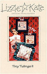 Tiny Tidings 2 -- counted cross stitch from Lizzie Kate