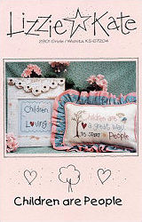 Children are People -- counted cross stitch from Lizzie Kate