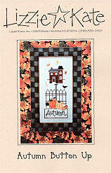 Autumn Button Up -- counted cross stitch from Lizzie Kate