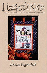 072 Ghouls Night Out -- counted cross stitch from Lizzie Kate
