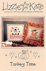 073 Turkey Time -- counted cross stitch from Lizzie Kate