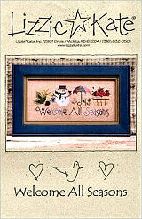 Welcome All Seasons -- counted cross stitch from Lizzie Kate