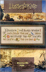 156 Promise Me - counted cross stitch from Lizzie Kate