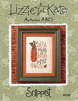 Autumn ABCs -- counted cross stitch from Lizzie Kate