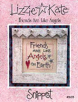 Friends Are Like Angels -- counted cross stitch from Lizzie Kate