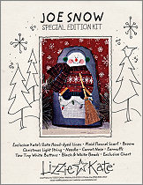 Joe Snow Kit -- counted cross stitch from Lizzie Kate