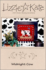 Midnight Cow -- counted cross stitch from Lizzie Kate