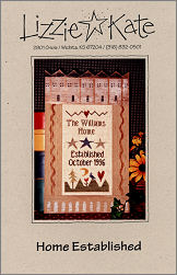 Home Established -- counted cross stitch from Lizzie Kate