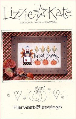 Harvest Blessings -- counted cross stitch from Lizzie Kate