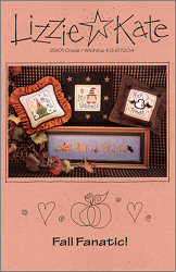 Fall Fanatic! -- counted cross stitch from Lizzie Kate