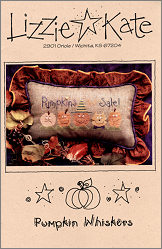Pumpkin Whiskers -- counted cross stitch from Lizzie Kate
