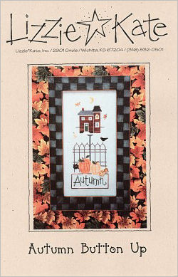 Autumn Button Up -- counted cross stitch from Lizzie Kate