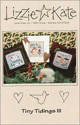 Tiny Tidings III -- counted cross stitch from Lizzie Kate