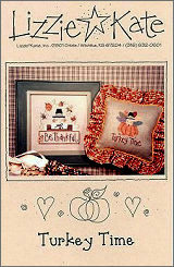 Turkey Time -- counted cross stitch from Lizzie Kate