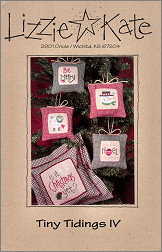Tiny Tidings IV -- counted cross stitch from Lizzie Kate