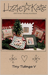 Tiny Tidings V -- counted cross stitch from Lizzie Kate