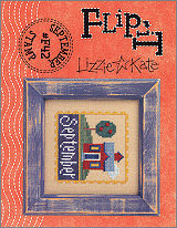 F42 September Stamps Flip-It -- counted cross stitch from Lizzie Kate
