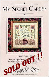 My Secret Garden Kit -- counted cross stitch from Lizzie Kate