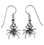 M102 Sterling Silver Spider Earrings
