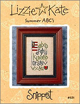 Summer ABCs -- counted cross stitch from Lizzie Kate