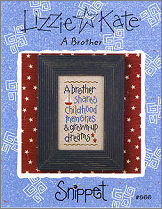 S66 A Brother  -- counted cross stitch from Lizzie Kate