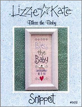 Bless The Baby -- counted cross stitch from Lizzie Kate