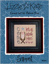 Come Let Us Adore Him -- counted cross stitch from Lizzie Kate