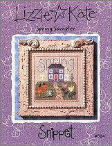 Spring Sampler -- counted cross stitch from Lizzie Kate