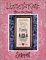 Bless Our Family -- counted cross stitch from Lizzie Kate