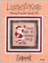 Merry Friends – Santa '03 -- counted cross stitch from Lizzie Kate