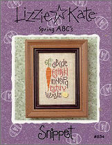 Spring ABCs -- counted cross stitch from Lizzie Kate