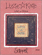 Life's a Stitch -- counted cross stitch from Lizzie Kate