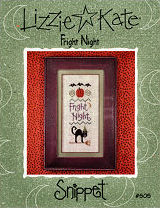 Fright Night -- counted cross stitch from Lizzie Kate