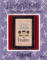 Cross-Stitcher in Residence -- counted cross stitch from Lizzie Kate