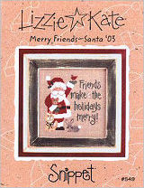 Merry Friends -- Santa '03 -- counted cross stitch from Lizzie Kate